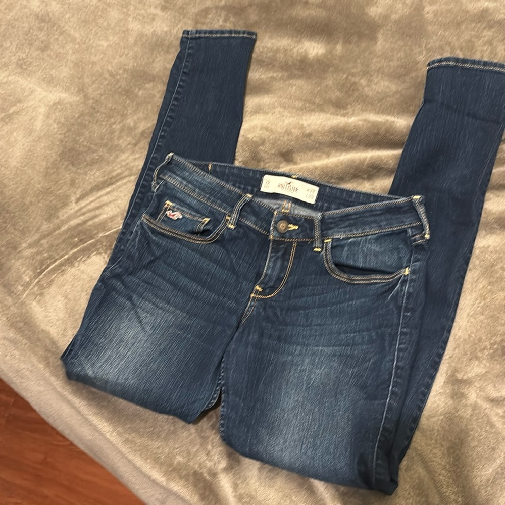 Hollister blue jeans skinny fit 7 r w 28 l 29